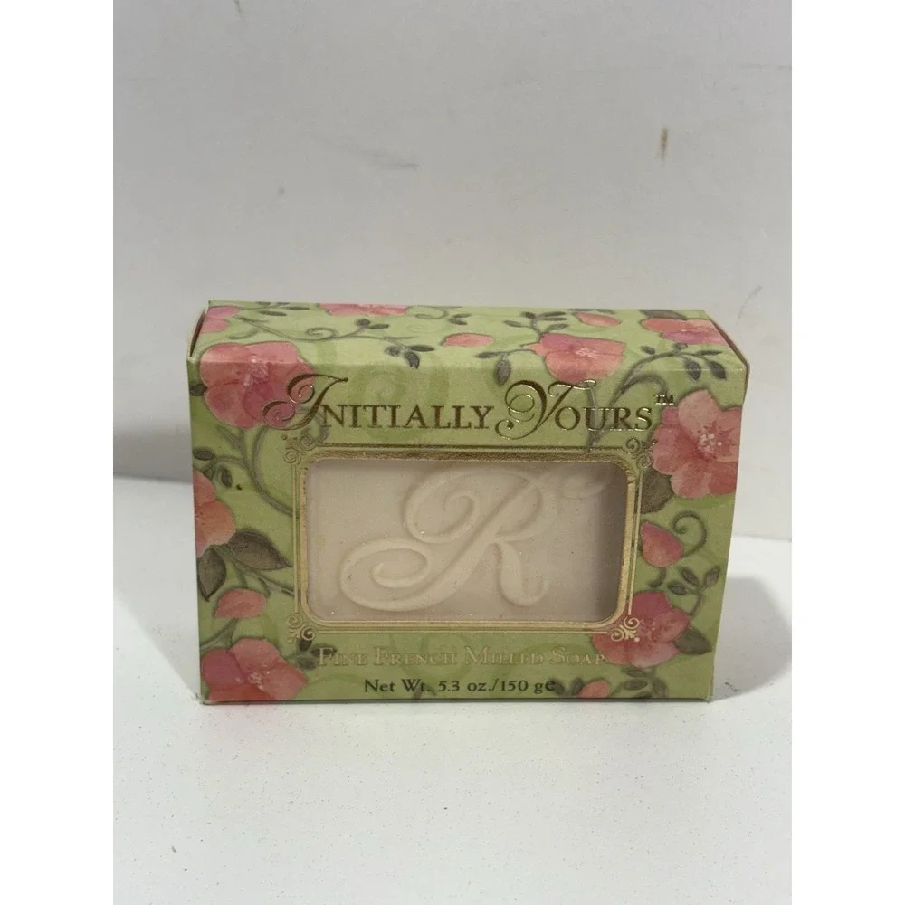 Initially Yours Letter R Fine French Milled Soap Bar 5.3pz Fine‎ Soap Bar